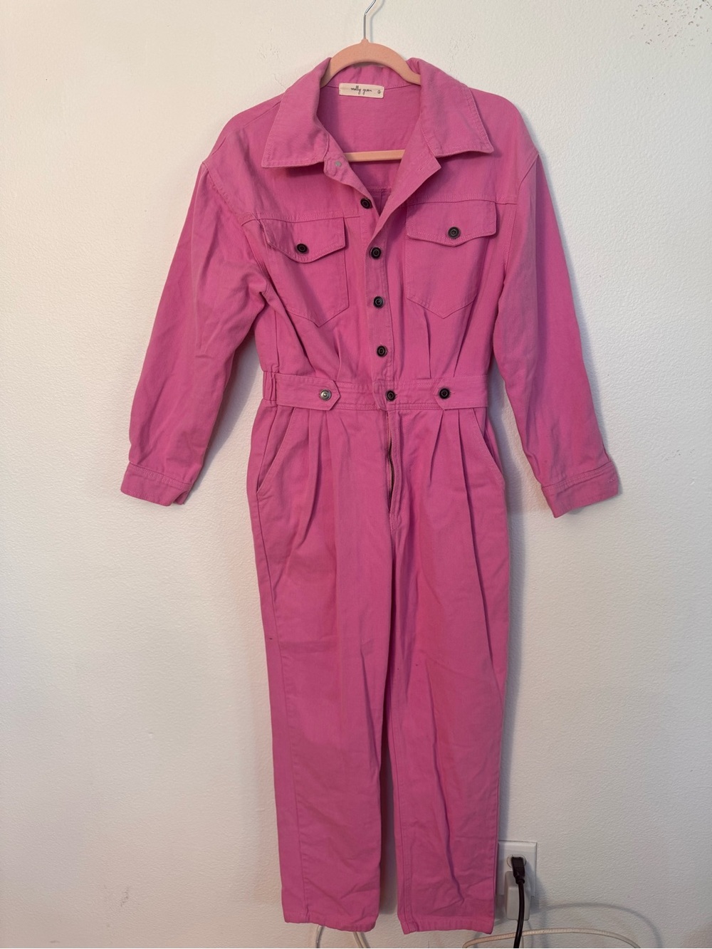 Pink Utility Jumpsuit
